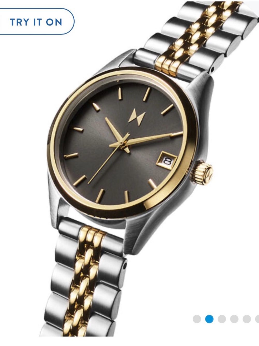 MVMT Coastal Metallic Rise Mini 30mm Stainless Steel Two-Tone Watch
